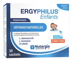 Nutergia Ergyphilus Enfants Probiotiques D&eacute;fenses Naturelles30 Sachets