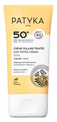 PATYKA Cr&egrave;me Solaire Teint&eacute;e Visage SPF50+ Biologique 40 ML