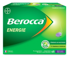 Berocca &Eacute;nergie Cassis Boite de 45 Comprim&eacute;s Effervescents