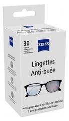 Zeiss Lingettes Nettoyantes Anti-Bu&eacute;e 30 Unit&eacute;s