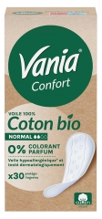 Vania Confort Prot&egrave;ge-Slips Normal Coton Bio 30 Prot&egrave;ge-Lingeries