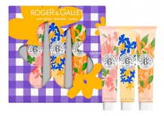 Roger & Gallet Trio Cr&egrave;mes Mains Fleur de Figuier Vanille Soleil et N&eacute;roli