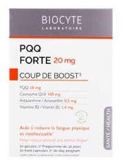 Biocyte PQQ Forte 20 mg Coup de Boost Fatigue Physique & Intellectuelle 10 G&eacute;lules