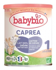 Babybio Caprea 1 Formule au Lait de Ch&egrave;vre de 0 &agrave; 6 Mois Bio 400 g