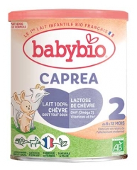 Babybio Caprea 2 Formule au Lait de Ch&egrave;vre de 6 &agrave; 12 Mois Bio 400 g