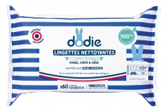 Dodie Lingettes Nettoyantes Compostables 60 Unit&eacute;s Grand Format