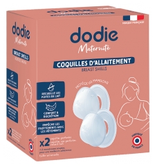 Dodie Coquilles d'Allaitement - 2 Coquilles Perfor&eacute;es 2 Coquilles Recueil-Lait Non Perfor&eacute;es
