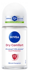 Nivea Dry Comfort Dual Protect 72H D&eacute;odorant Anti-Transpirant Roll-On 50 ml