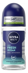 Nivea D&eacute;odorant Bille Homme Anti‑Transpirant 48H Fresh Oc&eacute;an 50 ml
