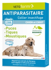 Vetoform Antiparasitaire Collier Insectifuge pour Chien & Chiot