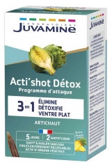 Juvamine Acti'shot D&eacute;tox Artichaut 3en1 5 Jours 10 Shots
