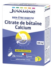 Juvamine Citrate de B&eacute;ta&iuml;ne Calcium 24 Prises 24 Comprim&eacute;s Effervescents