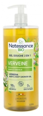 Natessance Shampoing Douche 2en1 Verveine Citronn&eacute;e Corps et Cheveux Bio 1 L