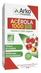 Arkopharma Azinc Ac&eacute;rola 1000 1 Mois Bio 30 Comprim&eacute;s &agrave; Croquer