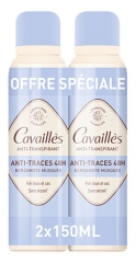 Cavaill&egrave;s Anti-Traces 48H Anti-Transpirant Spray Lot de 2 x 150 ml