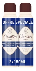 Cavaill&egrave;s Homme Anti-Transpirant 48H Spray 2 x 150 ml