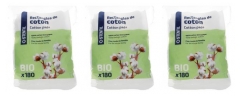 Lot de 200 Carr&eacute;s de Coton 100% Naturels - Pack &Eacute;conomique pour D&eacute;maquillage et Soins de la Peau