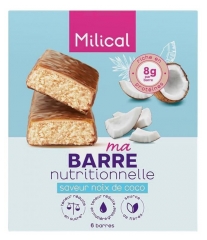 Barres hyperprot&eacute;in&eacute;es Noix de Coco - Minceur et Gourmandise, 6 barres