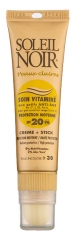 Soleil Noir Combi Soin Vitamin&eacute; 20 et Stick Ip 30 Protection Moyenne