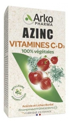 Arkopharma Azinc Naturel Vitamines c + d 20 Comprim&eacute;s Effervescents
