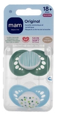 MAM Sucette Original Classique - 18+ Mois - Silicone - X2