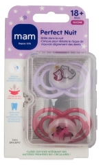 MAM 2 Sucettes Perfect Nuit Animaux D&egrave;s 18 Mois