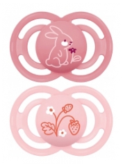 MAM Sucette Perfect Animaux - 18+ Mois - Silicone - X2