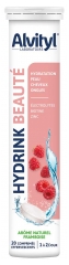 Alvityl Hydrink Beaut&eacute; Go&ucirc;t Framboise 20 Comprim&eacute;s Effervescents 