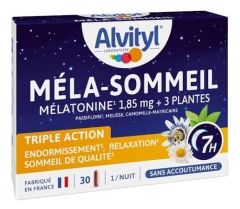 Alvityl M&eacute;la-Sommeil G&eacute;lules - M&eacute;latonine + 3 Plantes + Vitamine B6