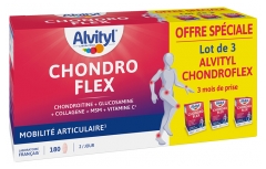 Alvityl Chondroflex - 5 &Eacute;l&eacute;ments Essentiels - Mobilit&eacute; Articulaire - D&egrave;s 18 Ans - 90 Jours de Prise Renouvelable