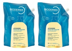 Bioderma Atoderm Huile de Douche &Eacute;co-Recharge Lot de 2 x 1 Litre