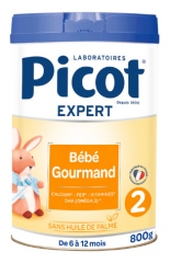 Picot B&eacute;b&eacute; Gourmand Lait de Suite 2&egrave;me &Acirc;ge de 6 &agrave; 12 Mois 800 g
