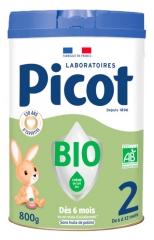 Picot Lait de Suite 2&egrave;me &Acirc;ge de 6 &agrave; 12 Mois Bio 800 g