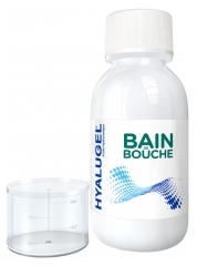 Hyalugel Bain de Bouche - L&eacute;sions Diffuses et/ou Nombreuses - Aphtes - Petites Plaies - &Eacute;tats Inflammatoires (Saignement) - Acide Hyaluronique - Go&ucirc;t Menthe-Citron - Flacon - 150 ml
