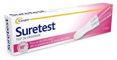 Cooper Suretest Test de Grossesse Digital Autodiagnostic 2 Tests