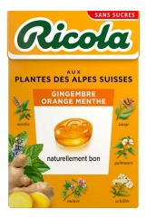Ricola Bonbons Gingembre Orange Menthe aux Plantes des Alpes Suisses 50 g