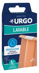 Urgo Lavable Bande R&eacute;sistante &agrave; L'eau 10 Bandes de 10 cm x 6 cm &agrave; D&eacute;couper