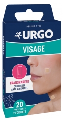 Urgo Visage 2 Formats 20 Pansements Transparent