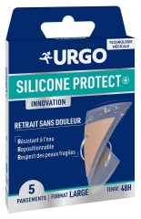 Urgo Silicone Protect 5 Pansements Format Large