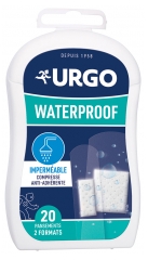 Urgo Protection Pansements Waterproof - Prot&egrave;ge Vos Blessures Superficielles - 20 Pansements
