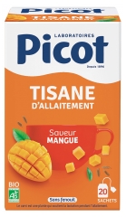 Picot Tisane d'Allaitement Saveur Mangue Bio 20 Sachets de 2 g