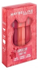 Maybelline New York Superstay Teddy Tint Blush &agrave; L&egrave;vres Liquide Fini Mat Fondu Coffret 3 x 5 ml
