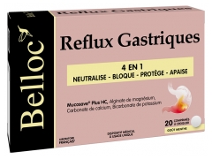 Belloc Reflux Gastriques 4en1 20 Unit&eacute;s &agrave; Croquer 