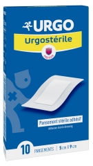Pansement Adh&eacute;sif St&eacute;rile Urgo Urgost&eacute;rile 5 x 9 cm - Lot de 10