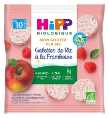 Hipp Galettes de Riz &agrave; la Framboise Sachet 30 g D&egrave;s 10 Mois