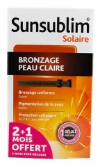 Nutreov Sunsublim Bronzage Peau Claire 3 Mois 3 x 28 G&eacute;lules