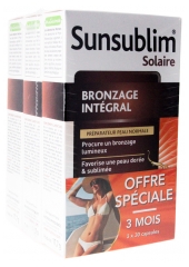 Nutreov Sunsublim Bronzage Int&eacute;gral Peau Normale 3 Mois 3 x 30 Capsules