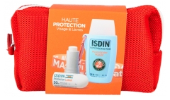 Isdin Trousse Fotoprotector Cr&egrave;me Solaire SPF50 50 ml Edition Limit&eacute;e + Stick L&egrave;vres Protection Solaire Pour Les L&egrave;vres SPF50 4 g 