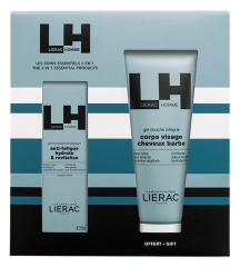 Lierac Homme Coffret Gel Hydratant &Eacute;nergisant Visage & Yeux 50 ml + Gel Douche Int&eacute;gral 200 ml Offert