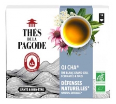Th&eacute;s de la Pagode Th&eacute; Qi Cha Bio 18 Sachets 